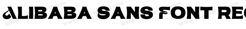 Alibaba Sans Font regular字体转换